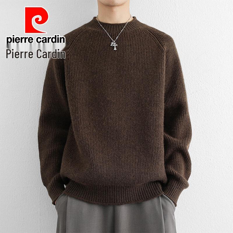 Pierre Cardin Herrrundhalsad stickad tröja