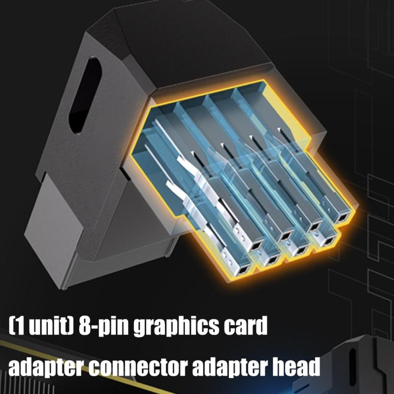 Flexible 8PIN Visuals Card Connector Space Saving Design For Dense Case Aluminum Mixture Material