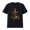 Christian 1 Cross 3 Nails 4 Given Christ T Shirt Black 2X Large Vintage Washed Top For Everyday Wear Graphic Stylish Streetwear