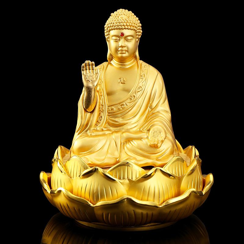 Alloy Lotus Guanyin Car Perfume Ornament - Thousand-hand Guanyin Interior Accessory