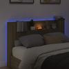 Headboard Cabinet with LED and Shelf Sonoma 160 x 16.5 x 103.5 cm