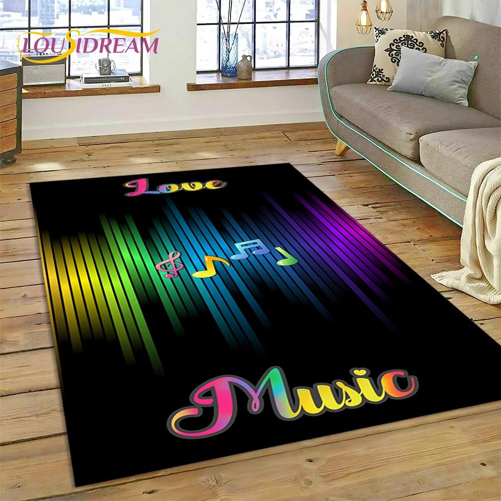 3D Piano Art kreatywna nuta dywan dywan dla domu salon sypialnia Sofa wycieraczka wystrój, dywanik dziecięcy antypoślizgowa mata podłogowa