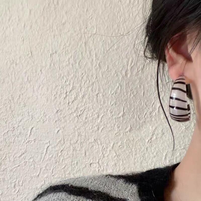 Acrylic Hoop Earrings for Women Girl Hoop Set,Resin Hoops Leopard Earrings Tortoise for Shell Resin Acrylic Hoop Earring