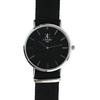Les Trésors De Lily [Q4416] - 'Cameleon' Watch Set Grey Black Silver (2 Bracelets)