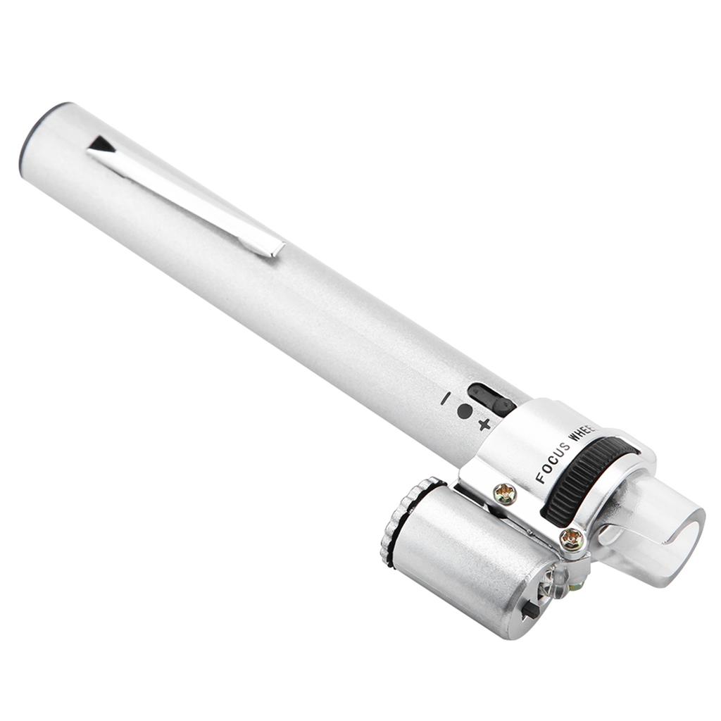 100X Mini LED Lupe Mikroskop Juwelierlupe Vergrößerungsglas Etui