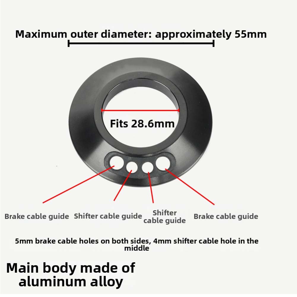 CNC Machined Headset Bicycle Headset Aluminum Alloy Material Sealed Bearings Integrated Handlebar Compatibility