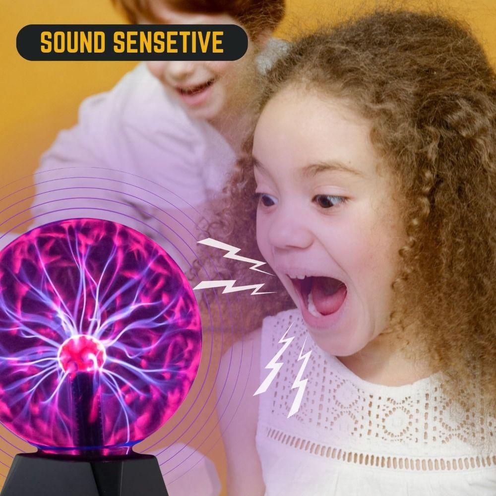 Sound Control Magic Plasma Ball Lamp Touch Static Ball Novelty LED Night Light Christmas Gift