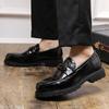 2025 Spring and Autumn New Large Size Leather Shoes Glossy Loafers Business Wedding Leather Shoes Men's Shoes Tide 48