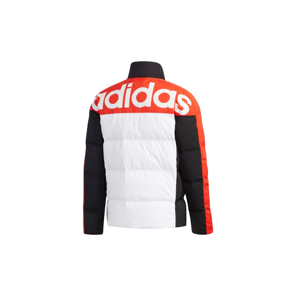 Adidas Neo Urban Puffer Jacket With Large Back Logo Men Outerwear Black EI4413