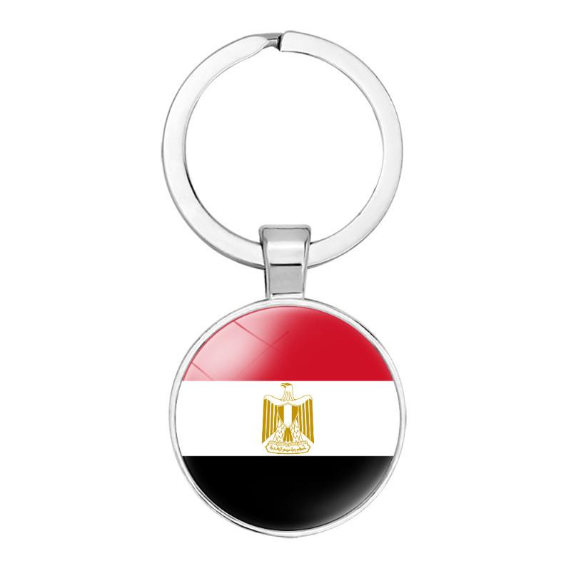 Country Durable African Flag Keychain Charm Zinc Alloy For Occasions All