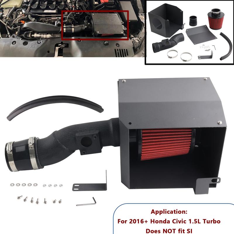 For Honda Civic 10th Gen 1.5T 2016+ Short Ram cold Air Intake System + Heat Shield
