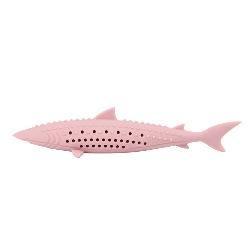 Catnip Silicone Fish Chew Toy – Teaser Stick & Mint Molar Cleaner for Cats