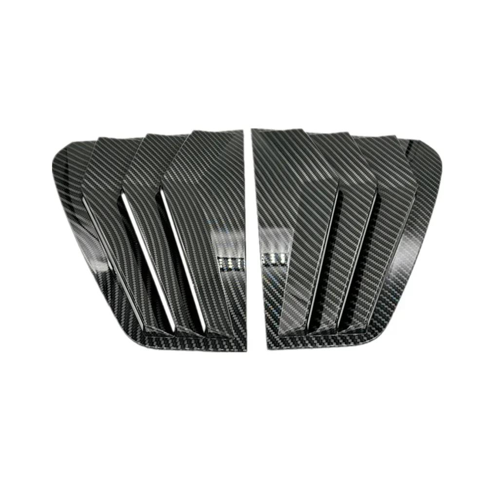 For VW Golf MK7 MK7.5 2013 2014- ABS Plastic Rear Window Quarter Louver Scoop Cover Side Vent Trim Car Adhesive Accessories