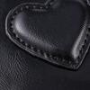 Women Lightweight Puleather Card Holder Cute Heart Shaped Small Wallet Multi-Card Anti-Magnetic Card Holder Travel Cash Coin Bag