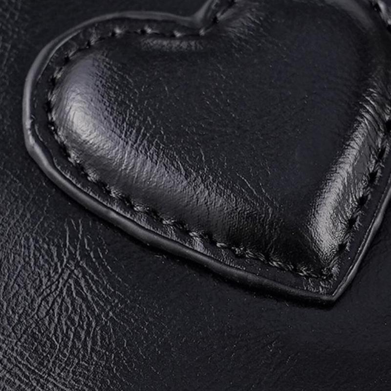 Women Lightweight Puleather Card Holder Cute Heart Shaped Small Wallet Multi-Card Anti-Magnetic Card Holder Travel Cash Coin Bag