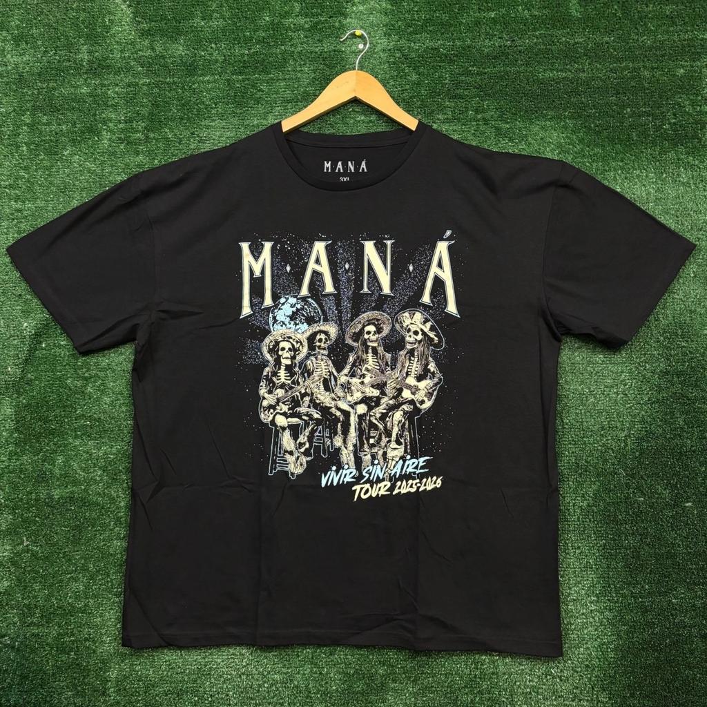 Mana Vivir Sin Aire Tour Rock Band T-shirt Size 3XL