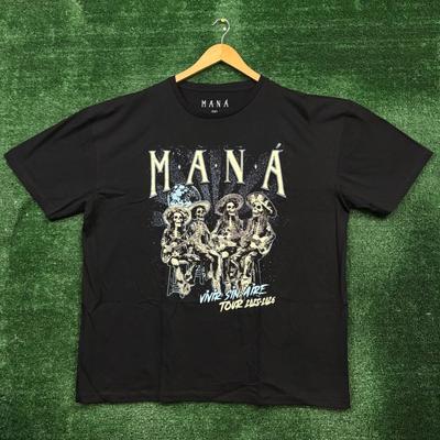 Mana Vivir Sin Aire Tour Rock Band T-shirt Size 3XL