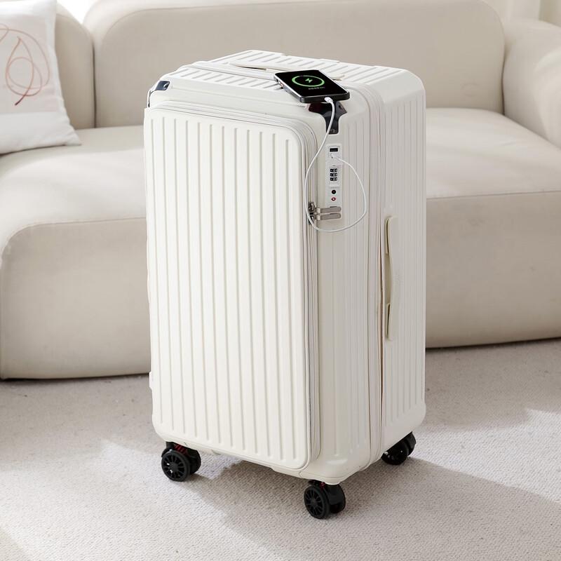 DCLOUD Side-Opening Deep Compartment Carry-On Luggage