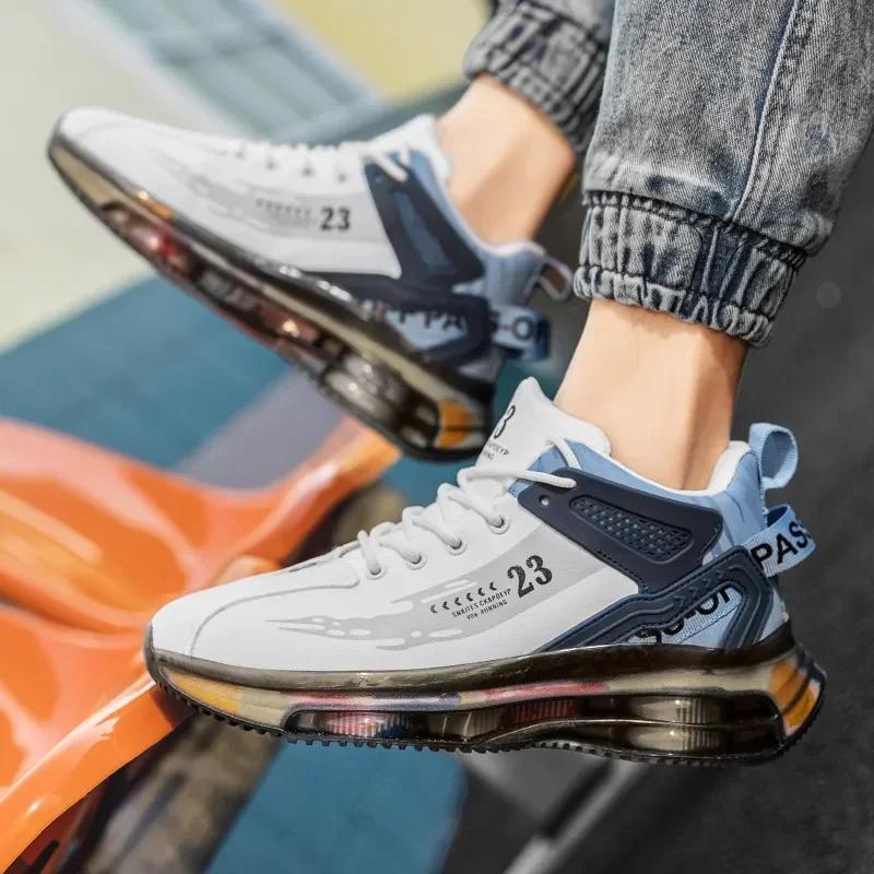 Men Sneaker Casual Sports Basketball Shoes for Men High Top Male Running Shoes Walking Style Shoes Footwear for Hombre