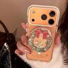 Creative Christmas Wreath Stand Phone Case for iPhone 17 and iPhone 17 Pro Max