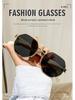 Polygon Metal Sunglasses: High-End, Versatile Retro Square Frame for European & American Street Style Fashion