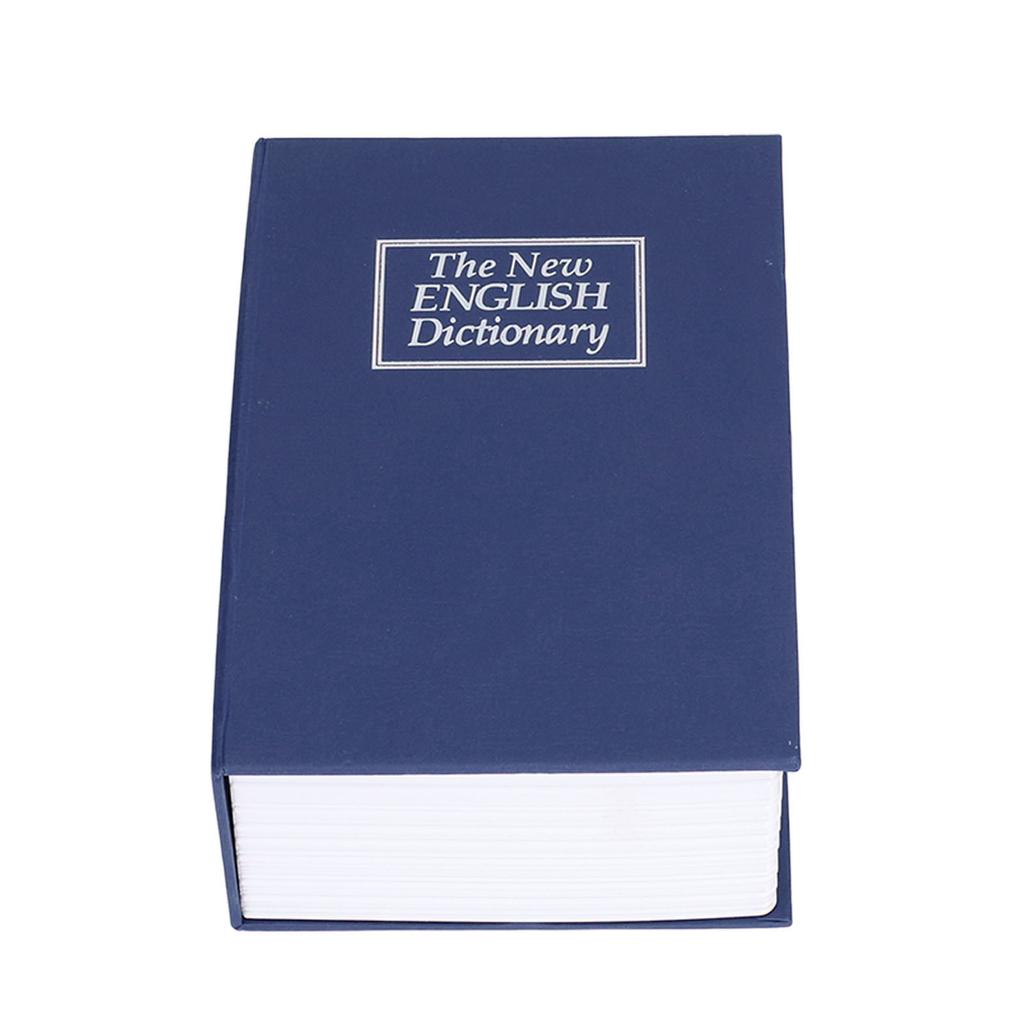 Seif simulare formă de carte cutie decorativă de depozitare bani pentru dormitor living officeblue