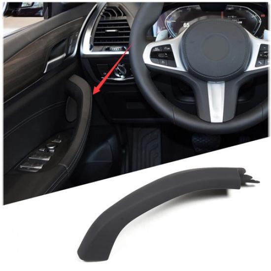 Black Left Car Inner Door Handle Pull Covers Trim For BMW X3 X4 G01 G02 2018-21