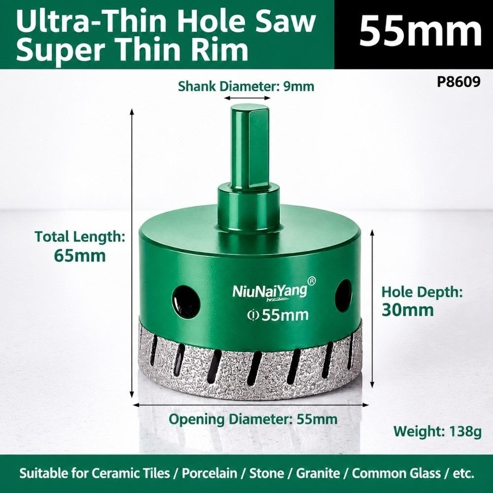 Dry Cutting Diamond Hole Cutter Triangular Shank Stone Hole Saw Hole Saw Slate Cutting