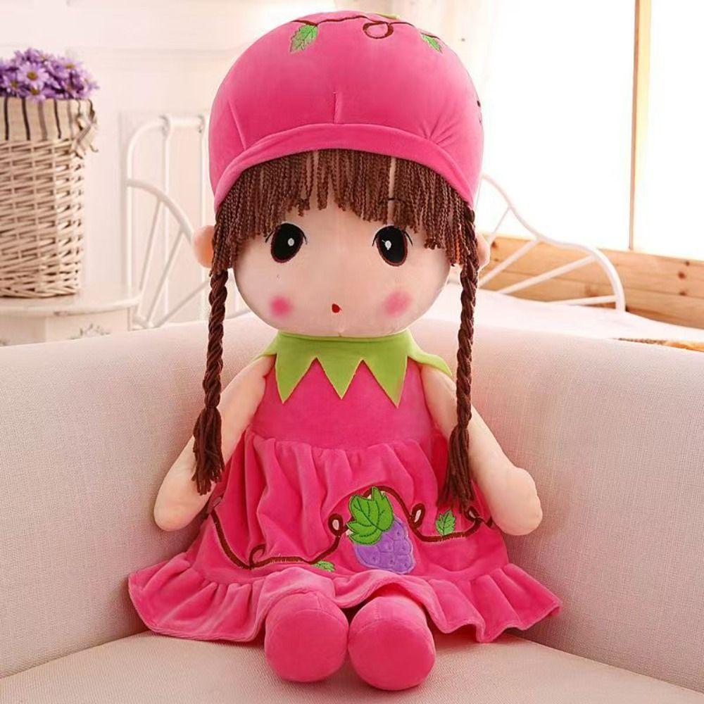 Cute Design Gril Plush Toy Cartoon Girl Stuffed Toys Stuffed Animal Dolls Sweetheart Doll  Kids