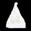 White Plush Christmas Hat Gold Silver Sequins Snowflake Santa Hats Caps For Xmas Home Party Decor Navidad Gifts