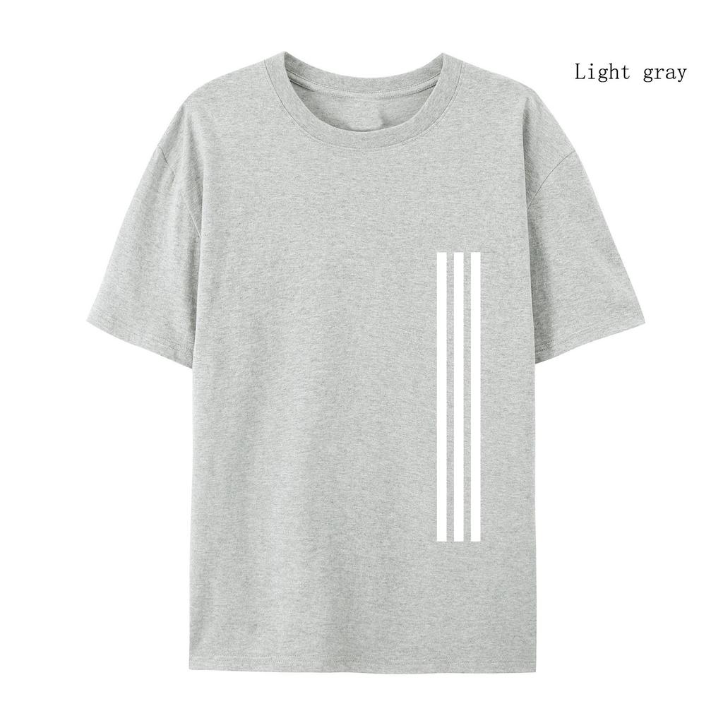 Tricou Casual de Înaltă Calitate cu Gât Rotund Imprimat din Bumbac 100% pentru Fitness, Streetwear, Vară, Oversized, cu Mânecă Scurtă, Haine din Bumbac, Topuri Streetwear Largi