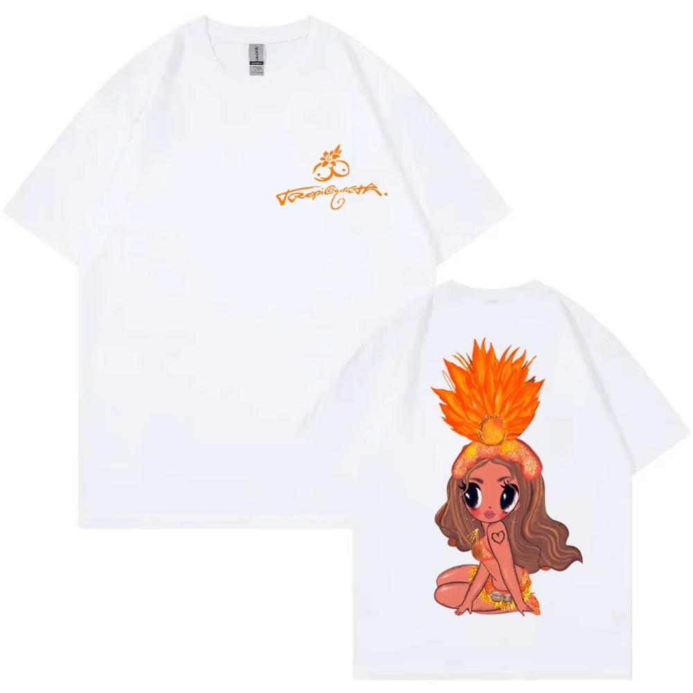Singer Karol G Tropicoqueta 2025 New Album Graphic T Shirt Unisex Womens Clothing Fashion Y2k Tshirts Summer Casual Loose Tshirt