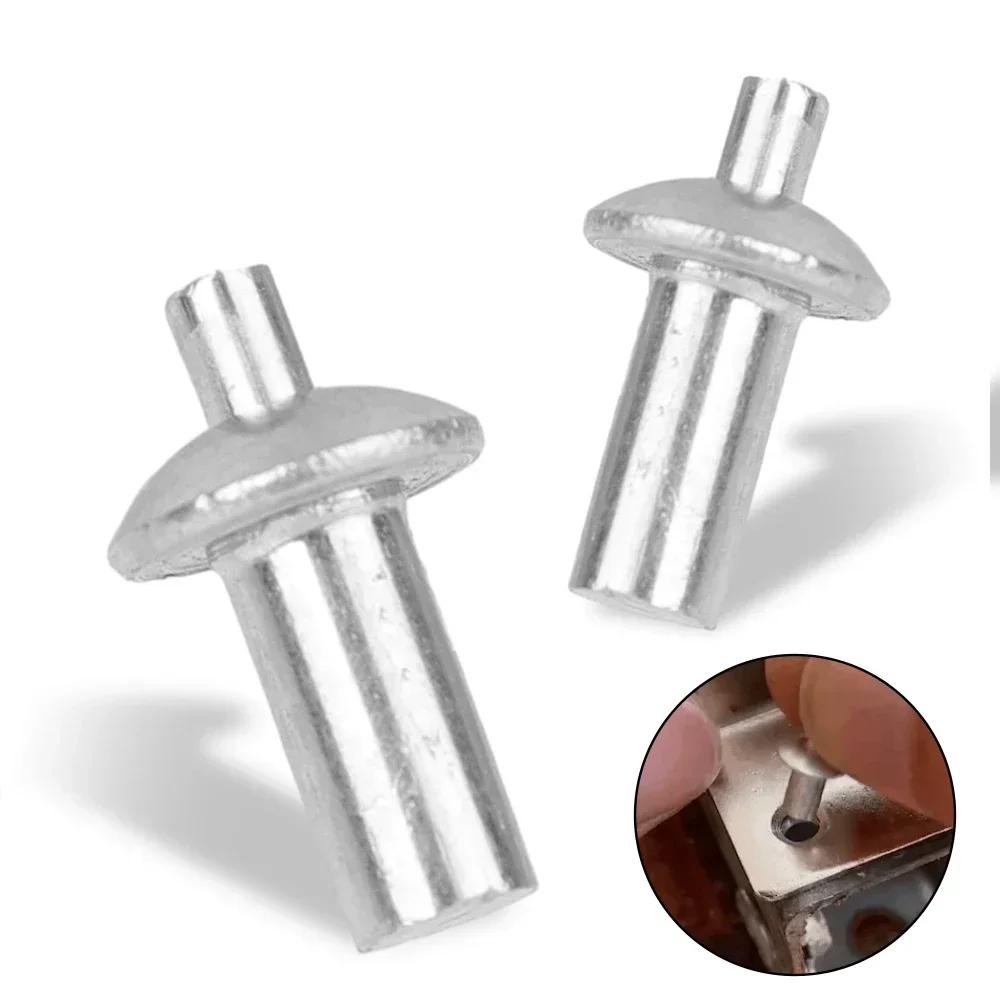 Aluminum Core Rivets Hammer Drive Expansion Nails Round Head Percussion Tapping Screws Fixing Nail Home Furniture Screw Fastener