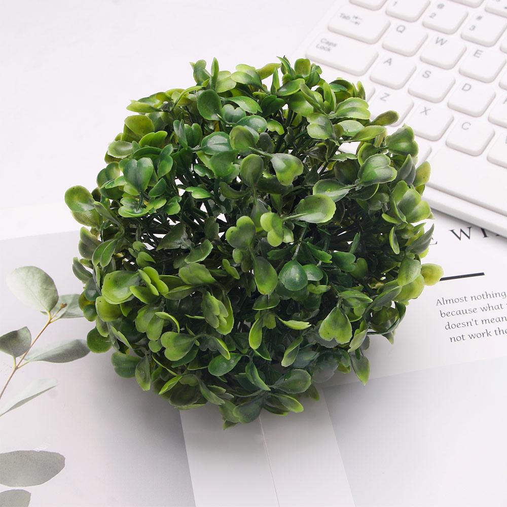 Plastic Indoor Outdoor Hotel Wedding Home Leave Ball Grass Ball Garden Decoration Artificial Plant