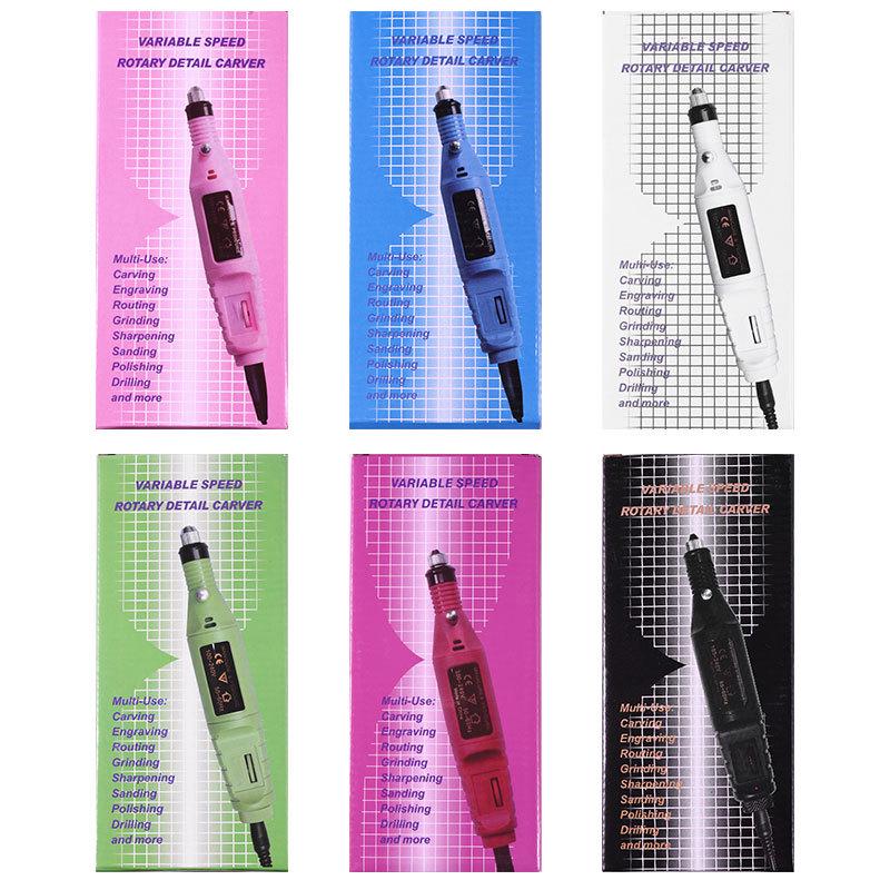 Strumenti per unghie Mini smerigliatrice elettrica Macchina portatile per unghie Pezzo per unghie Set smerigliatrice per unghie