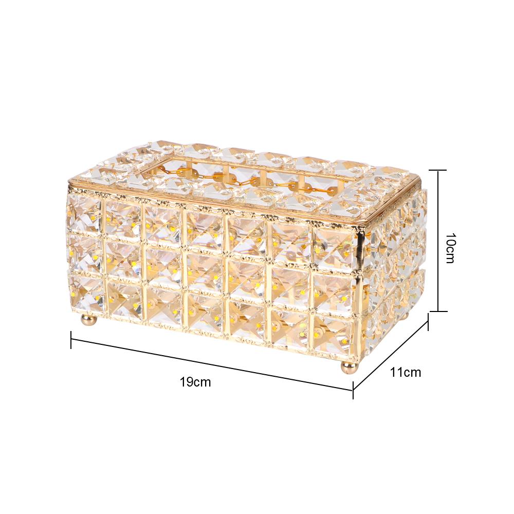Caja de pañuelos, servilletero facial, para dormitorio, oficina, hotel, cafetería, café, cuadrado, estilo europeo, cubo de cristal, caja de servilletas, dispensador de servilletas