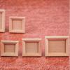 2pcs 1/12 Dollhouse Miniature  Photo Frame DIY Accessories Photo Display New Wood Photo Frame