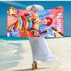 Personalized customized proof beach towel with TOP lands boy group Zhu Zhixin pattern - soft, absorbent,quick-drying,perfect swimming,camping&bathing