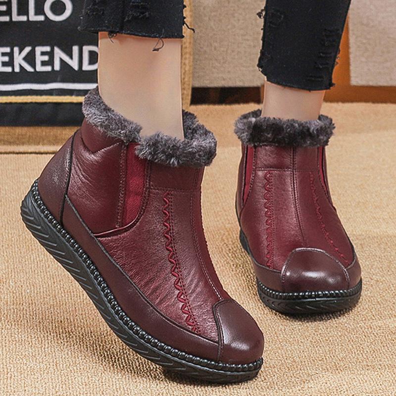 

Зимние женские сапоги, сапоги больших размеров, женские водонепроницаемые сапоги для женщин, сохраняющие тепло, женская обувь, мягкая, новая зимняя обувь, Botas Mujer 35