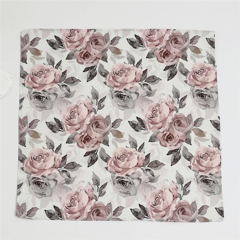 1Pc 34x34cm Women's Cotton Scarf Thin Absorbent Wipe Sweat Towel Antique Chinese Style Handkerchief