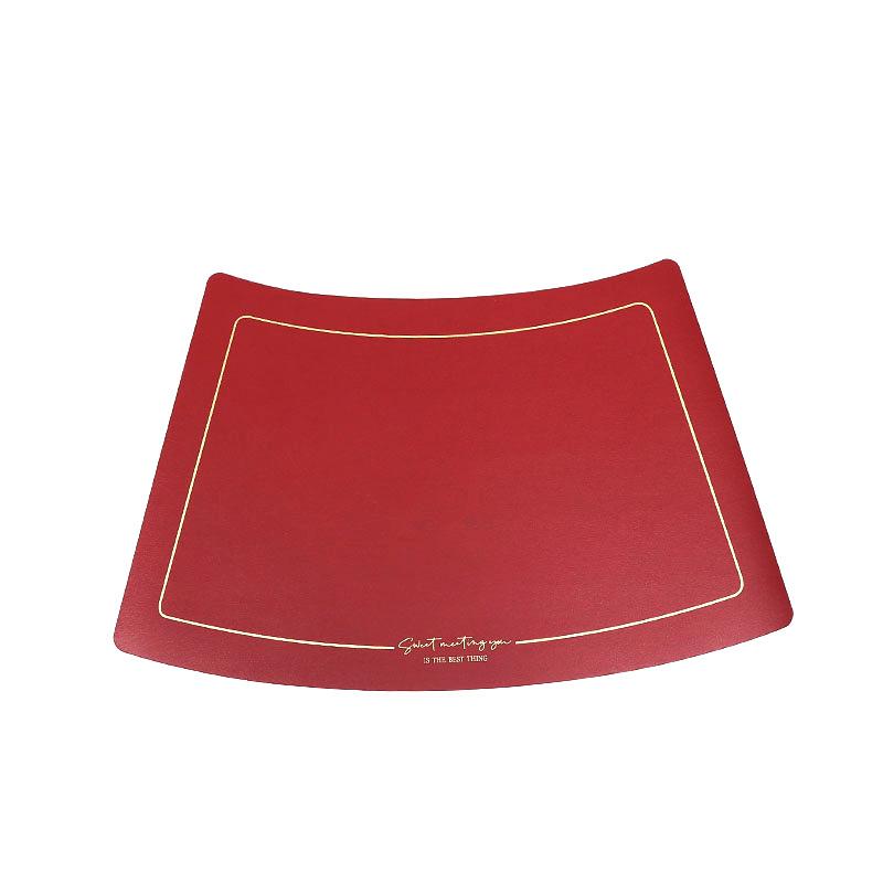 European-style household leather placemat Hotel restaurant Western food mat Oil-proof, water-proof and heat-insulating creative plate Dining table mat