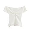 Fashion Wind 2024 New Fall Women's Clothing Stretch Knitting Cut Out Embroider Decoration Silm Tops 5584640