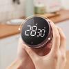 Digital Timer Magnetic Large LED Display Volume Adjustable Students Study Round Kitchen Countdown Cooking Baking Timer