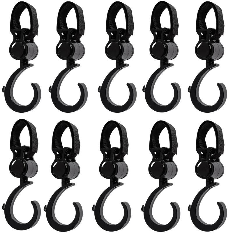 2/5/10Pcs Pram Hooks Multi-Purpose Baby Stroller Hooks for Hanging Diaper Bags Baby Stuff Organizer Baby Stroller Accessories