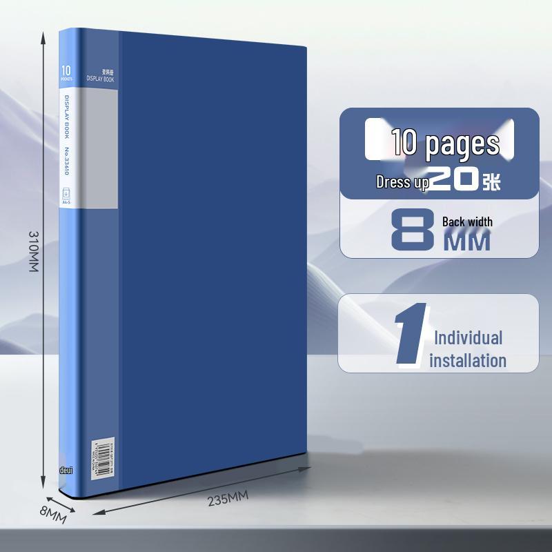 A4 Clear Insert File Folder for Document Organization