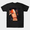 Asiatische Größe Baumwolle Unisex T-Shirt Druck T-Shirt Aaliyah Vintage T-Shirt No-Cut Print Normale Passform