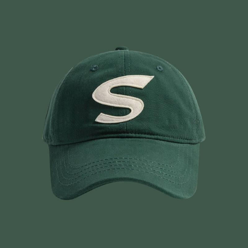 

Stylish Commuter A Cotton Baseball Cap With Simple Temperament And A Hat Cap зелений
