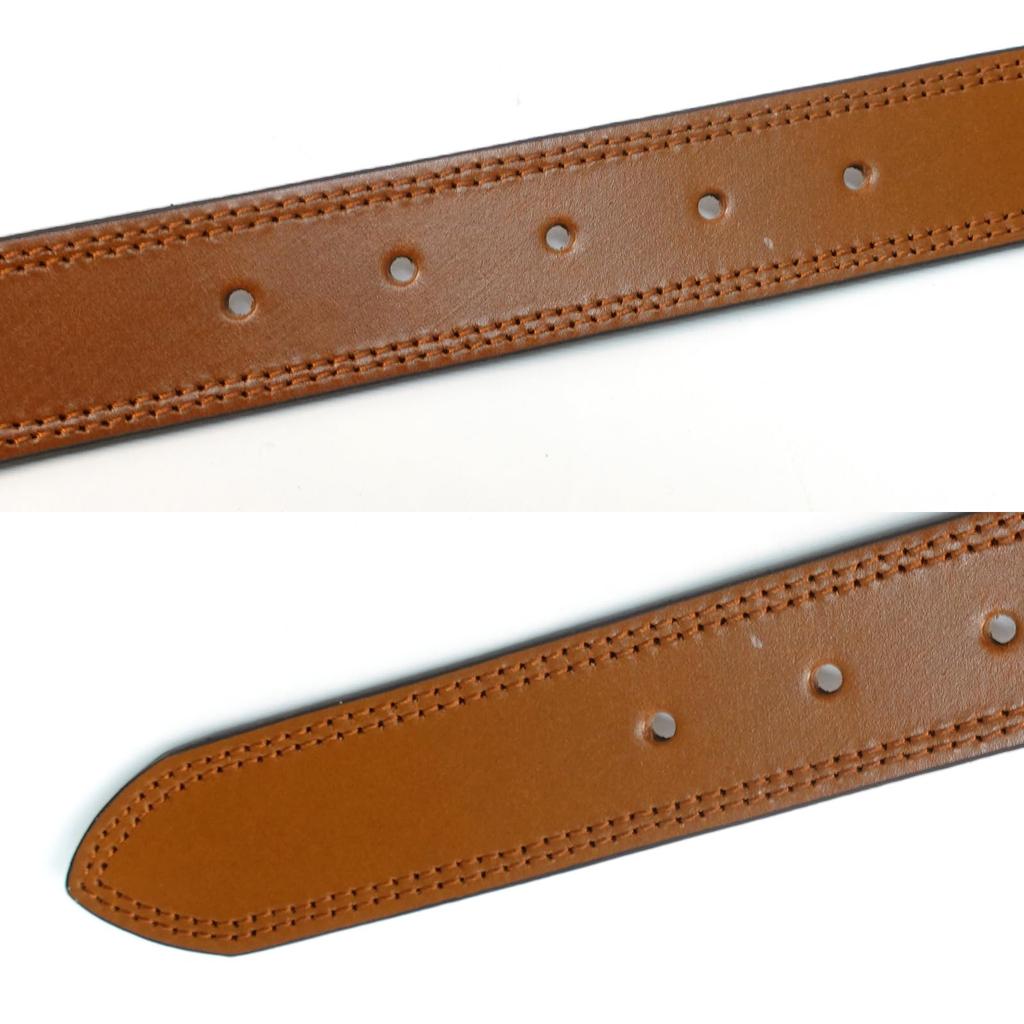 Belt, 35mm Wide, 118cm Long, Made In Japan, Cowhide Leather, Double Stitching, 0111128
