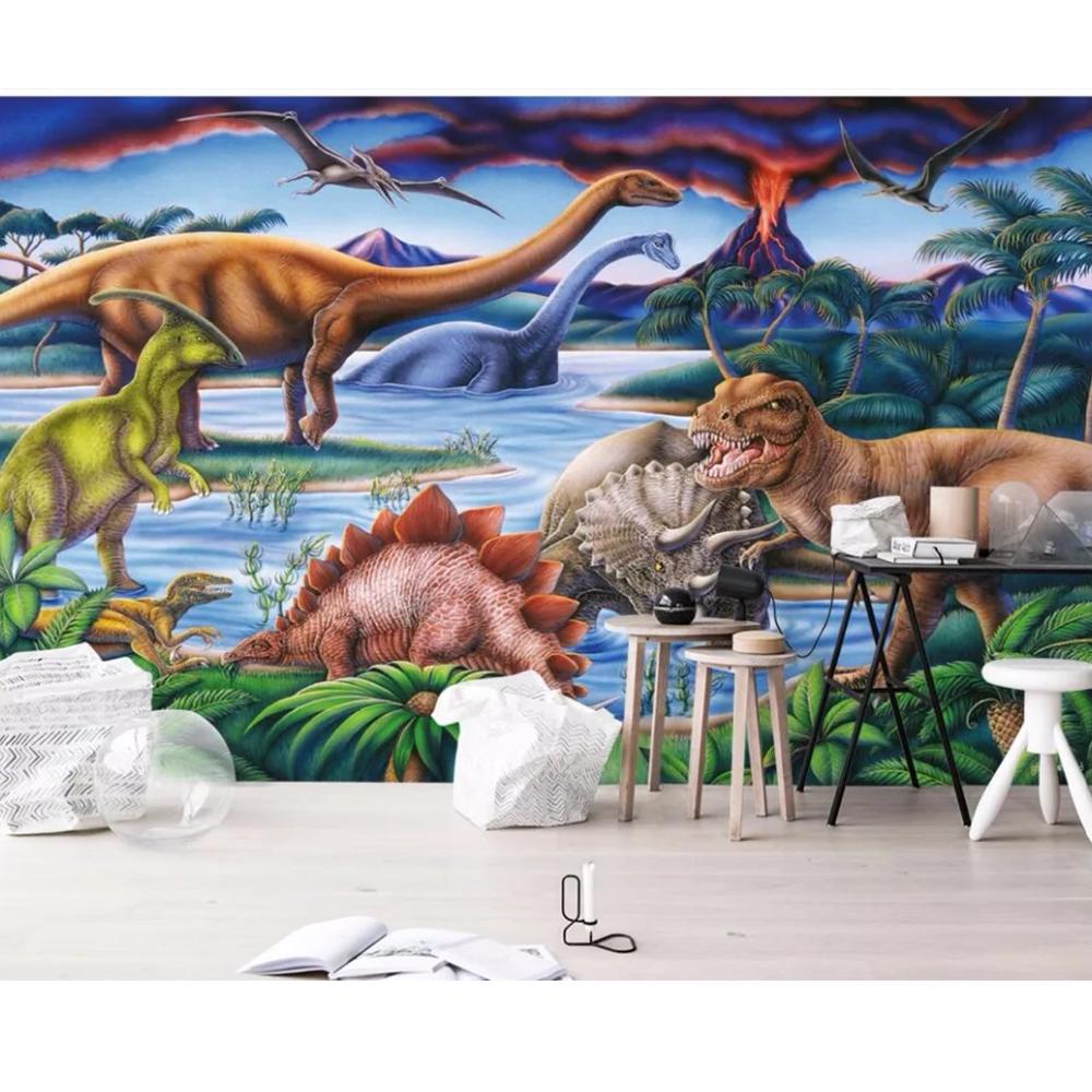 

Hand Drawn Park Dinosaur Home Decor 3d Wall Murals Wallpaper 200 cm(W) x 140 cm(H)