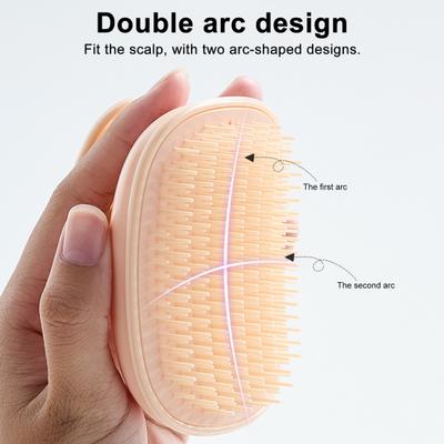 Shampoo Comb Soft Flexible Silicone Bristles Promotes Hair Growth Deep Cleansing Scalp Massage Brush Hair Care Tool
